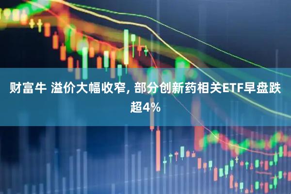财富牛 溢价大幅收窄, 部分创新药相关ETF早盘跌超4%